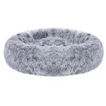 FEANDREA Pat pufos pentru caini si pisici, cu husa detasabila, lavabila, plus moale cu fir lung, 70 cm, gri Household NewTrend
