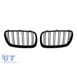 Grile rinichi cu două fante, finisaj negru lucios, potrivite pentru BMW X3 E83 2007-2010 Performance AutoTuning