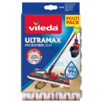 Rezervă mop Vileda Ultramax Microfibră 2în1, set 2 bucăți