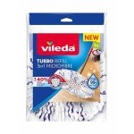 Rezerva mop Vileda Turbo 3in1 din microfibra pentru curatare eficienta