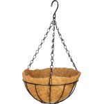 Ghiveci suspendat Strend Pro cu suport metalic si cocos, 20 cm