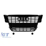 Grilă lac negru tip S5 potrivită pentru Audi A5 2007-2011 cu deschideri pentru senzorii de parcare Performance AutoTuning