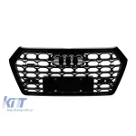Grilă tip RSQ5 cu lac negru, potrivită pentru Audi Q5 2017-2021 Performance AutoTuning