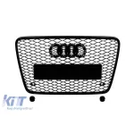 Grilă tip RSQ7 cu lac negru, potrivită pentru Audi Q7 2012-2015, fără găuri pentru senzori de parcare Performance AutoTuning