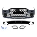 Pachet RS7 potrivit pentru Audi A7 2015-2017 cu bara spate S-line Performance AutoTuning