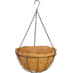 Ghiveci suspendat Strend Pro cu suport metalic si cocos, 35 cm
