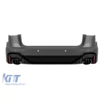 Bara spate RS6 2021 potrivită pentru Audi A6 Avant, Allroad 2015-2018 cu ieșiri de evacuare negre Performance AutoTuning