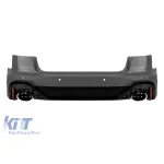 Bara spate RS6 2021 potrivită pentru Audi A6 sedan 2015-2018 cu ieșiri de evacuare negre Performance AutoTuning