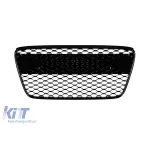 Grilaj Gloss Black în stil RS, potrivit pentru Audi R8 2013-2015, cu cadru Gloss Black Performance AutoTuning