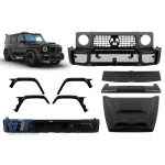 Kit de tuning tip BRBS potrivit pentru Mercedes G-Class W464 2018-2023 cu accesorii din fibră de carbon și spoilere Performance AutoTuning