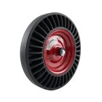 Roată pentru roabă 4.00-8 din cauciuc plin cu rulment și ax 16 x 102 mm Elefant