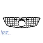 Grilă tip GT crom/neagră potrivită pentru Mercedes GL X166 2013-2015 Performance AutoTuning