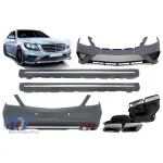 Un pachet de design tip S63 potrivit pentru Mercedes S-Class W222 2013-2017, cu praguri pentru ampatament lung Performance AutoTuning