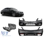 Un pachet de design tip S63 potrivit pentru Mercedes S-Class W222 2017-2020, fără praguri laterale Performance AutoTuning