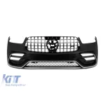 Bara frontală A Design potrivită pentru Mercedes GLE W167, GLE Coupe C167 2018-2023, după 2024 cu garnituri cromate Performance AutoTuning