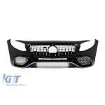 Bumper frontal design A tip 65 potrivit pentru Mercedes S-Class C217 coupe 2014-2020 cu elemente cromate Performance AutoTuning