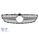 Grilaj A-design crom/gri potrivit pentru Mercedes CLS C218 2015-2018 cu orificiu pentru cameră Performance AutoTuning