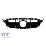 Grilaj lacuit negru tip E63 potrivit pentru Mercedes Clasa C W205, S205 2014-2019 Performance AutoTuning
