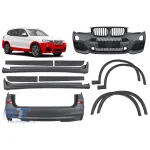 Pachet M potrivit pentru BMW X3 F25 2014-2017 cu deschidere unică pentru țeavă de eșapament dublă --oo----- Performance AutoTuning