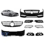 Pachet de tuning A design tip 63 potrivit pentru Mercedes CLS C218 2011-2013 cu grilă neagră Performance AutoTuning