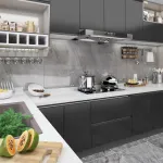 Folie de mobilier autoadezivă, negru, 500 x 90 cm, PVC GartenMobel Dekor