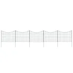 Set gard de grădină arcuit concav, verde, 77,5 x 64 cm GartenMobel Dekor