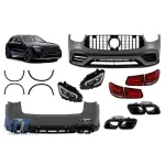 Conversie de tuning design 63 potrivită pentru Mercedes GLC SUV X253 2016-2019 la GLC X253 Facelift 2020-2022 Performance AutoTuning