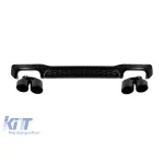 Difuzor S-Style cu ieșiri de evacuare negre, potrivit pentru bara spate Audi A7 Sportback S line 2019–2024 Performance AutoTuning