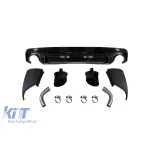 Difuzor tip RS cu capete negre potrivit pentru bara spate S line pe Audi Q5 2021-2023 Performance AutoTuning