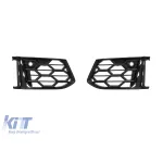 Grile laterale pentru bara de protecție față negru lucios, potrivite pentru Audi A6 2019-2024 Performance AutoTuning