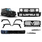Kit de caroserie de tuning tip G800 B design potrivit pentru Mercedes G-class W464 2019-2023 cu elemente cromate, design 2025 Performance AutoTuning