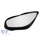 Lentilă far stângă potrivită pentru Mercedes A Design GT C190 2014-2018 cu margine gri Performance AutoTuning