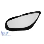 Lentilă far stânga potrivită pentru Mercedes A Design GT C190 2014-2018 cu margine neagră Performance AutoTuning