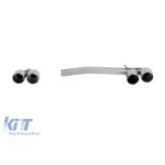 Set de terminații de eșapament cromate în stil M5, potrivit pentru BMW Seria 5 F10, F11 2010-2017 Performance AutoTuning