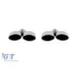 Set de țevi Y tip 63 din crom, potrivite pentru Mercedes C-Class W204, S204 2008–2014 Performance AutoTuning