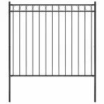 Gard de grădină Assen oțel 1,7x1,5 m negru GartenMobel Dekor