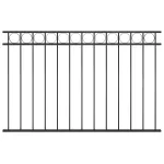 Panou de gard Assen din oțel, 1,7x1 m, negru GartenMobel Dekor