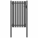 Poartă de gard grădină, antracit, 1 x 2,25 m, oțel GartenMobel Dekor