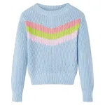 Pulover pentru copii tricotat, albastru, 128 GartenMobel Dekor