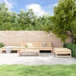 Set mobilier relaxare de grădină 5 piese lemn masiv de pin GartenMobel Dekor