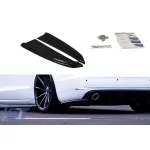 Adăugiri laterale Maxton Design potrivite pentru bara de protecție spate standard a Audi A8 D4 2009-2013, lac negru Performance AutoTuning