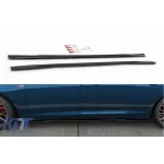Aditive Maxton Design tip S6, S-Line potrivite pentru Audi A6 C8 sedan, Avant după 2019, lac negru Performance AutoTuning