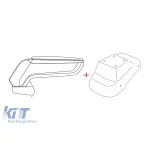 Rati Cotiera model Armster S cu piele eco neagră potrivită pentru Opel Corsa D 2006-2014 Performance AutoTuning