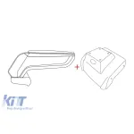 Rati cotiera model Armster S cu piele eco neagră, USB și AUX potrivită pentru Ford Focus 2011-2014 Performance AutoTuning