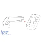 Rati cotiera model Armster S cu piele eco neagră potrivită pentru Citroen C3 după 2017 Performance AutoTuning