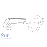 Rati cotiera model Armster S cu piele eco neagră potrivită pentru Dacia Duster după 2018 Performance AutoTuning