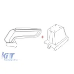 Rati cotiera model Armster S cu piele eco neagră potrivită pentru Fiat 500 după 2016 (exceptând versiunea electrică) Performance AutoTuning