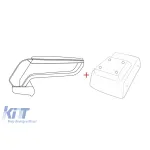 Rati cotiera model Armster S cu piele eco neagră potrivită pentru Opel Astra H 2004-2013 Performance AutoTuning