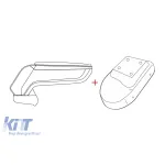 Rati cotiera model Armster S cu piele eco neagră potrivită pentru Opel Corsa E 2014-2019 Performance AutoTuning