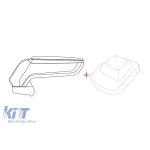 Rati cotiera model Armster S cu piele eco neagră potrivită pentru Opel Corsa F după 2020 Performance AutoTuning